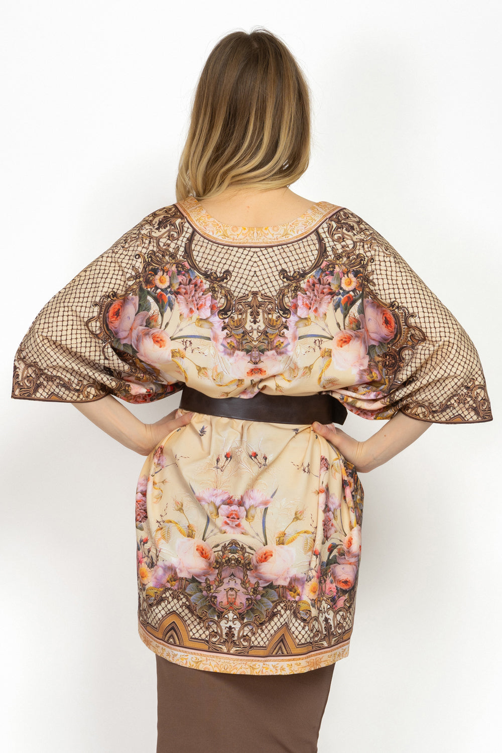 FRENCH TERRY CARDIGAN - BAROQUE FLOWERS