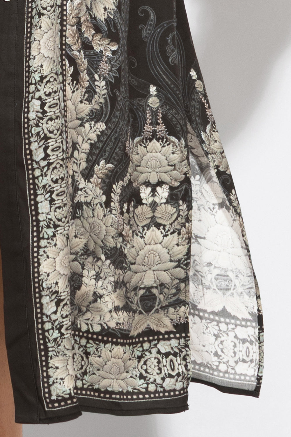 VISCOSE SHIRT DRESS WITH REMOVABLE BELT - FROZEN LOTUS JIORO РИЗО-РОКЛЯ ОТ ВИСКОЗА С ПОДВИЖЕН КОЛАН - FROZEN LOTUS JIORO