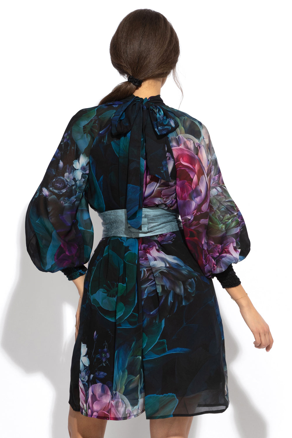 DESIGNER LOOSE DRESS - PEONIES JIORO ДИЗАЙНЕРСКА СВОБОДНА РОКЛЯ - PEONIES JIORO