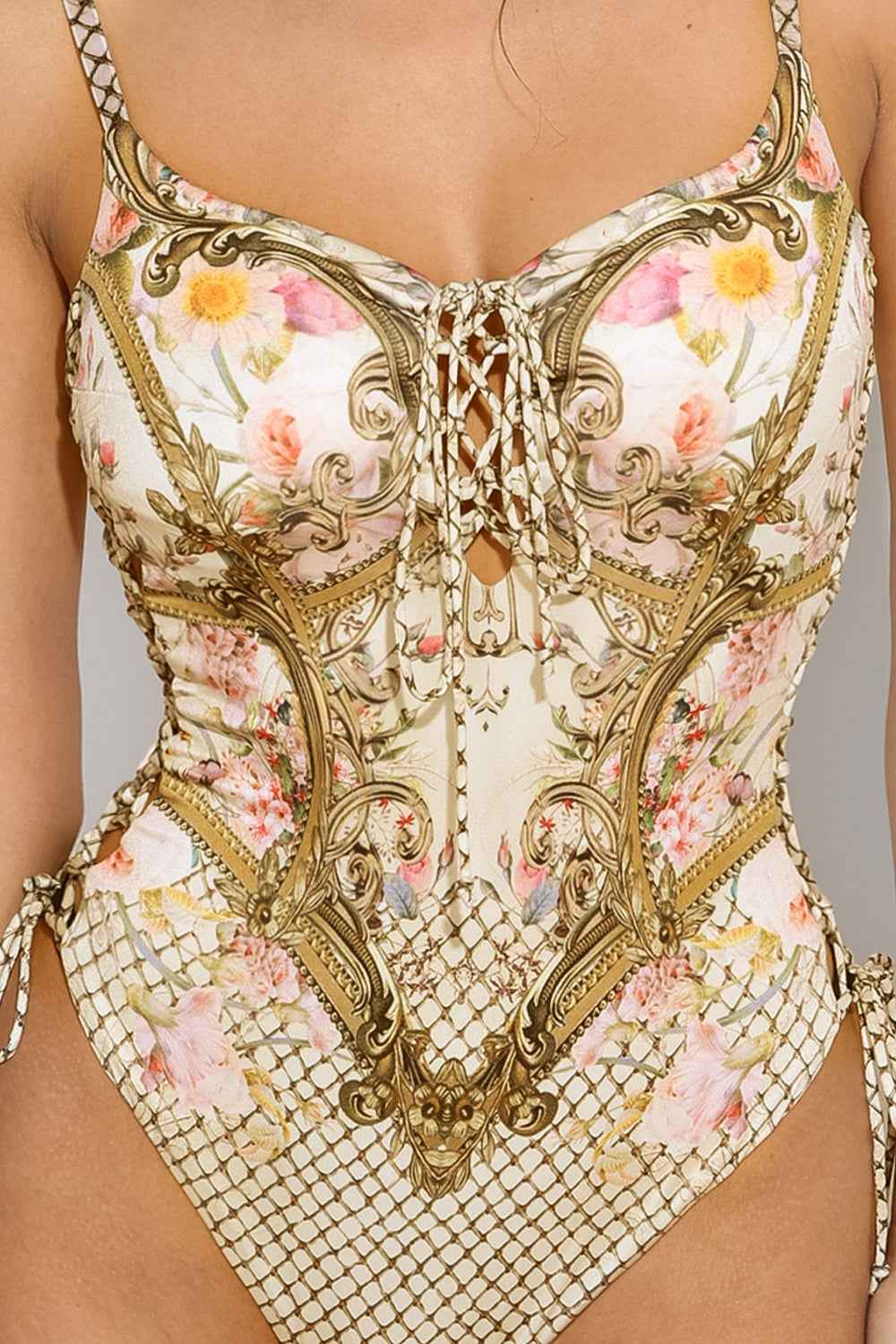 ONE-PIECE SWIMSUIT - BAROQUE FLOWERS