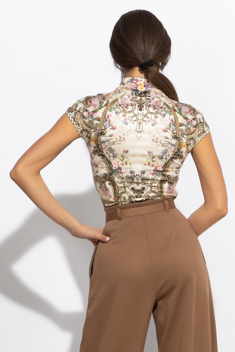 BASIC BLOUSE - BAROQUE FLOWERS JIORO БЕЙСИК ТОП - BAROQUE FLOWERS JIORO