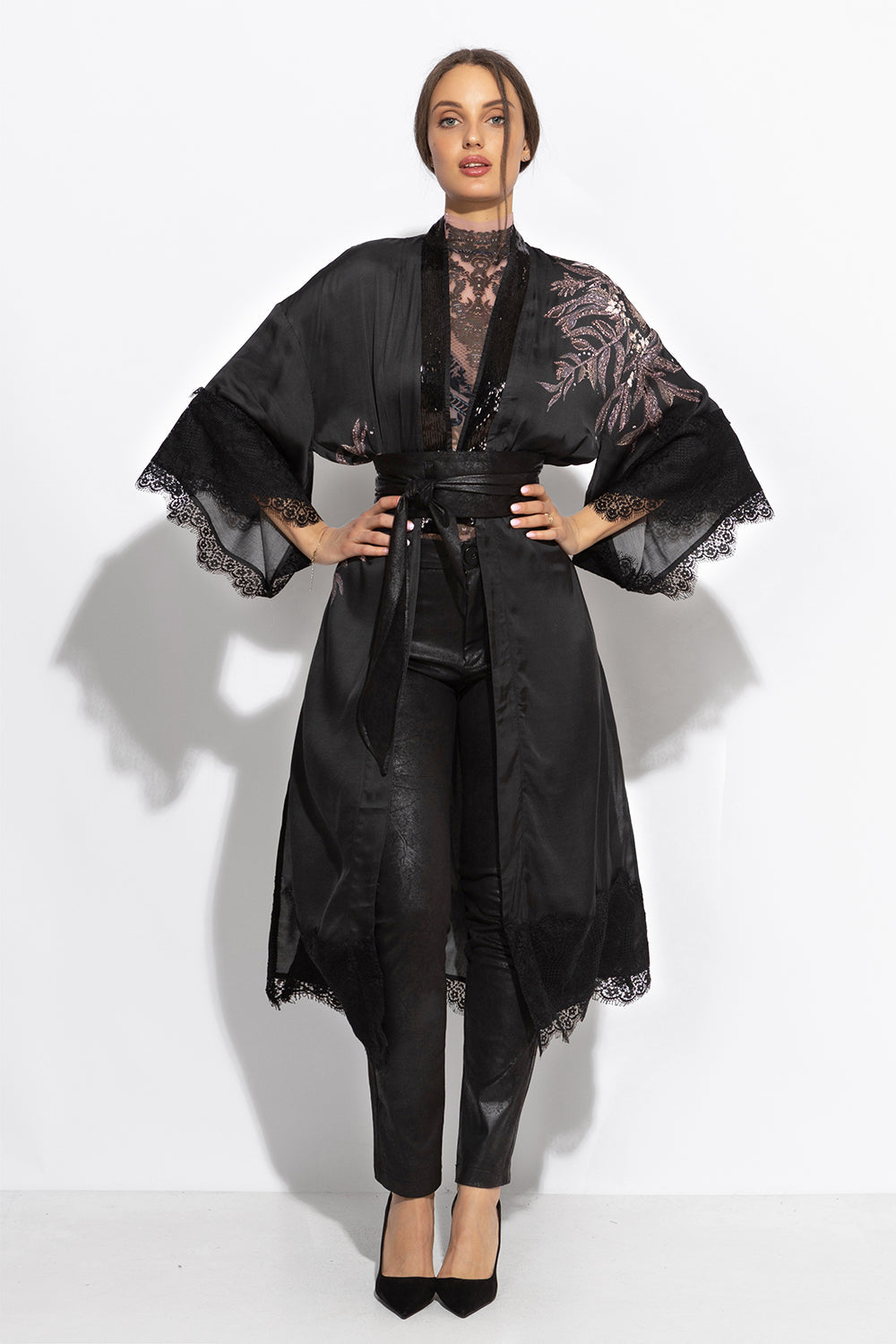 KIMONO EN VISCOSE - POUSSIÈRE D'ÉTOILES