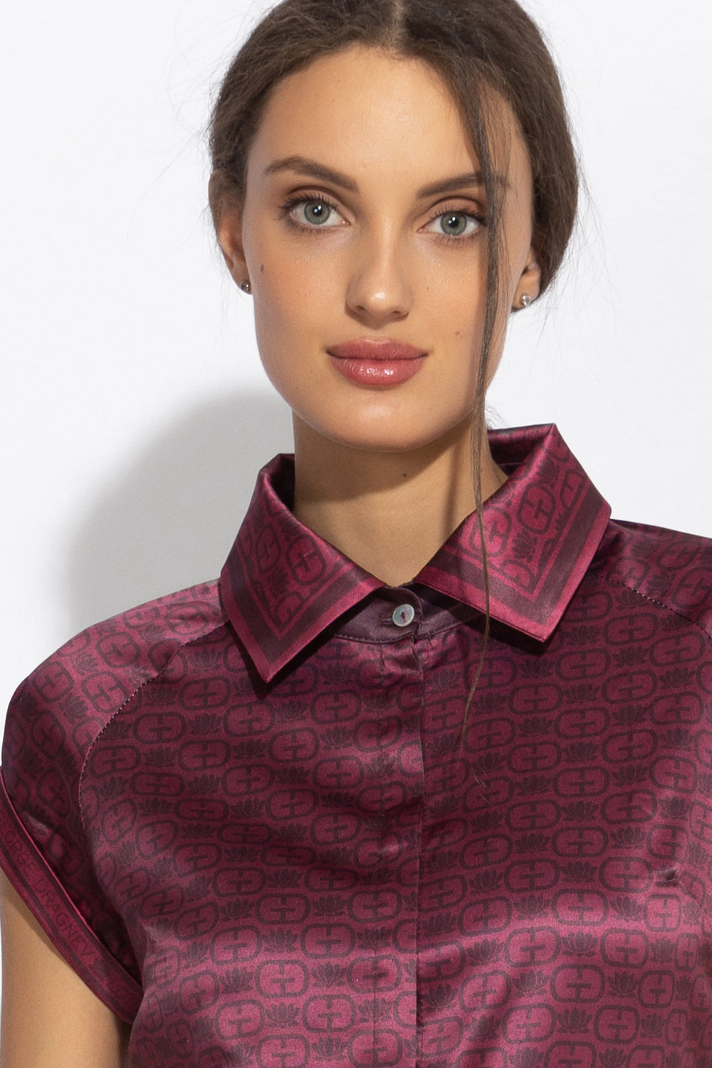 RAGLAN SLEEVE SHIRT - BURGUNDY LOGO