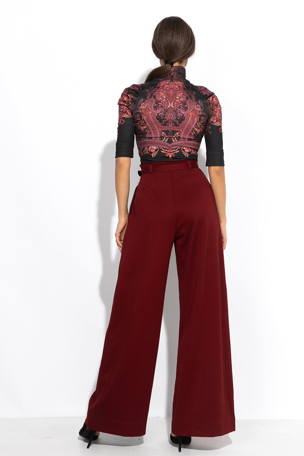 SIGNATURE PRINTED BLOUSE - PAISLEY DARK JIORO ТОП С ПРИНТ - PAISLEY DARK JIORO