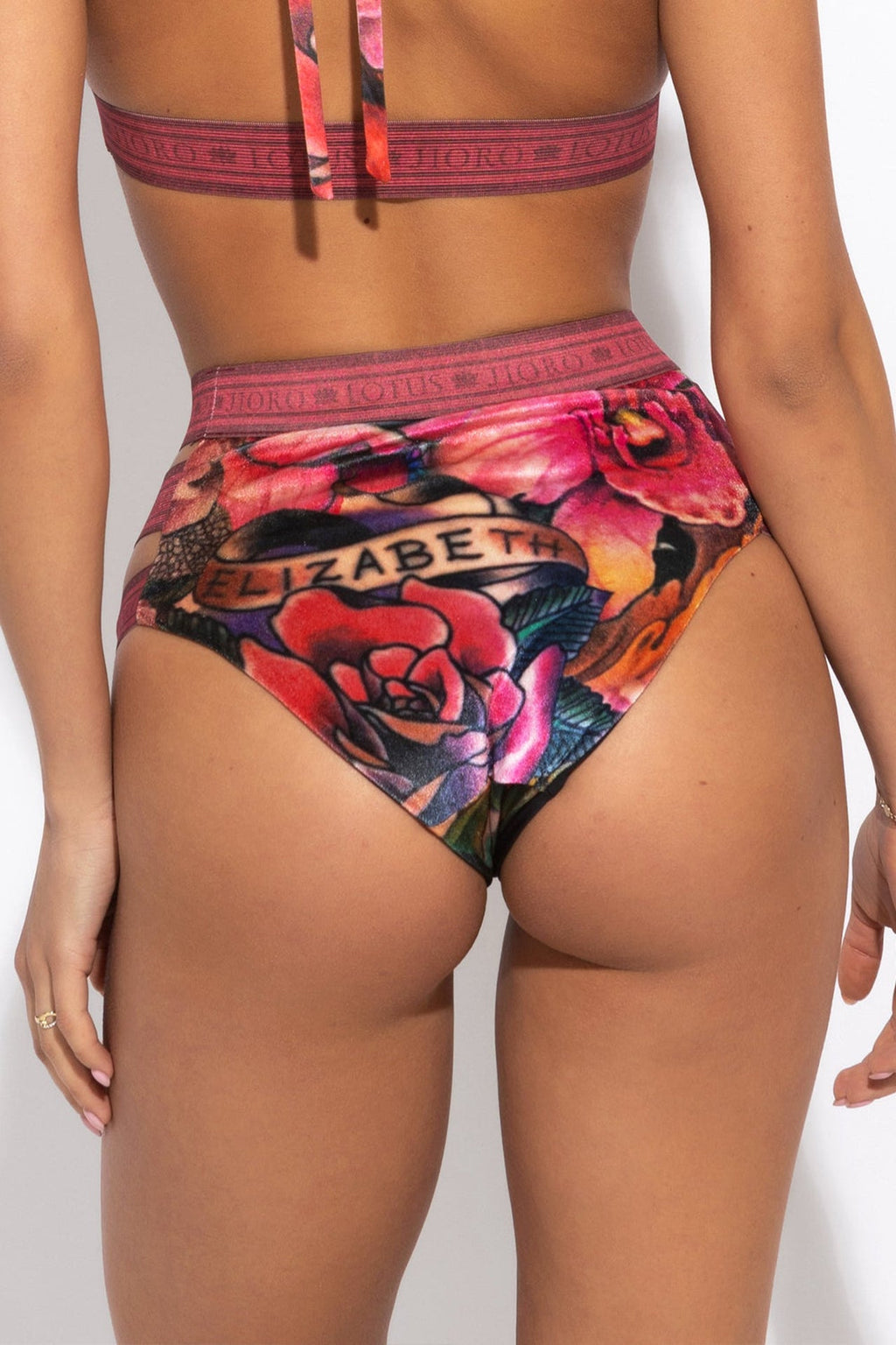 BIKINI-STYLE BOTTOM - TATTOO STAR JIORO ДОЛНИЩЕ С ВИСОКА ТАЛИЯ ОТ КАДИФЕ - TATTOO STAR JIORO