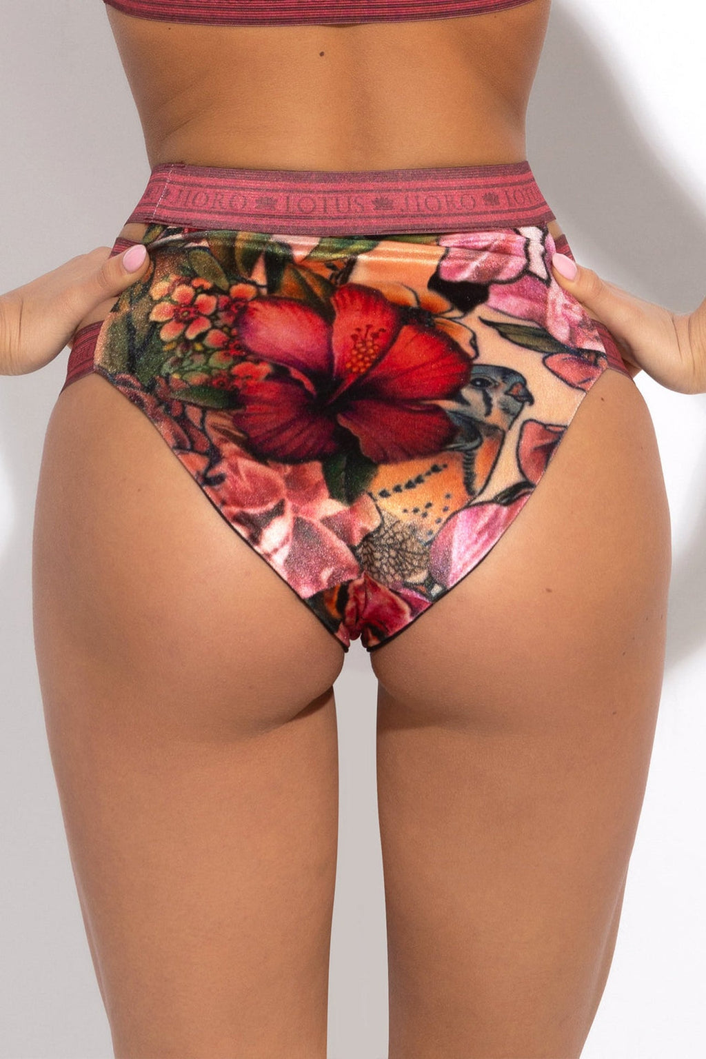 BIKINI-STYLE BOTTOM - TATTOO STAR JIORO ДОЛНИЩЕ С ВИСОКА ТАЛИЯ ОТ КАДИФЕ - TATTOO STAR JIORO