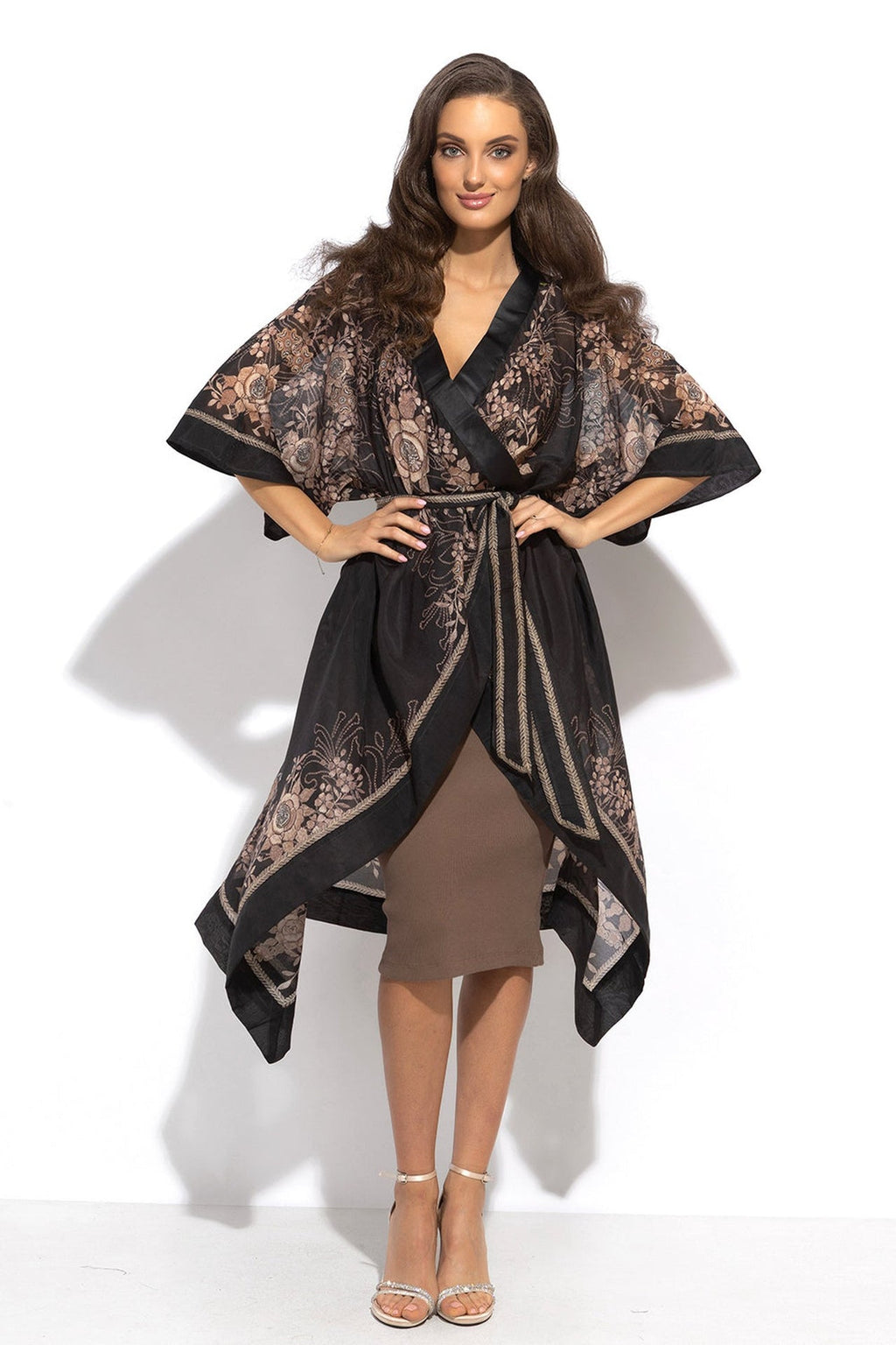 SILK COTTON KIMONO - GOLDEN ROSES JIORO КИМОНО ОТ КОПРИНА И ПАМУК - GOLDEN ROSES JIORO