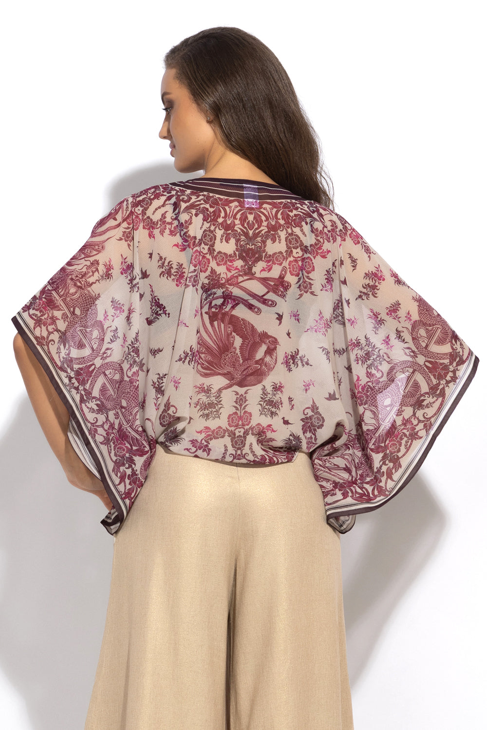 SILK COTTON TUNIC - ASIA BORDEAUX - Fashion Roots