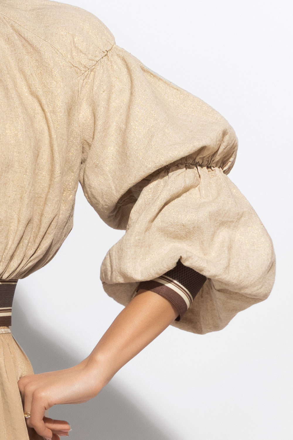 BLOUSON BOMBER EN LIN - ESSENTIELS