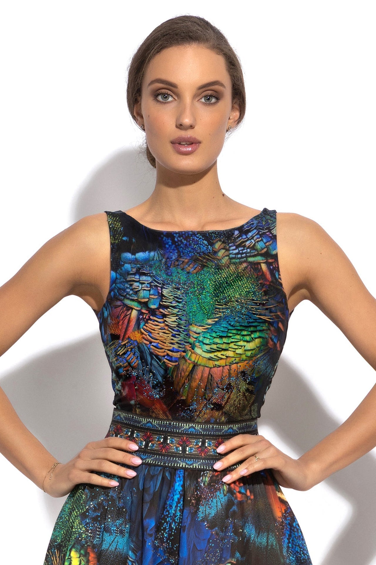 Body sans manches en mesh avec dos ouvert et doublure - Amazonia