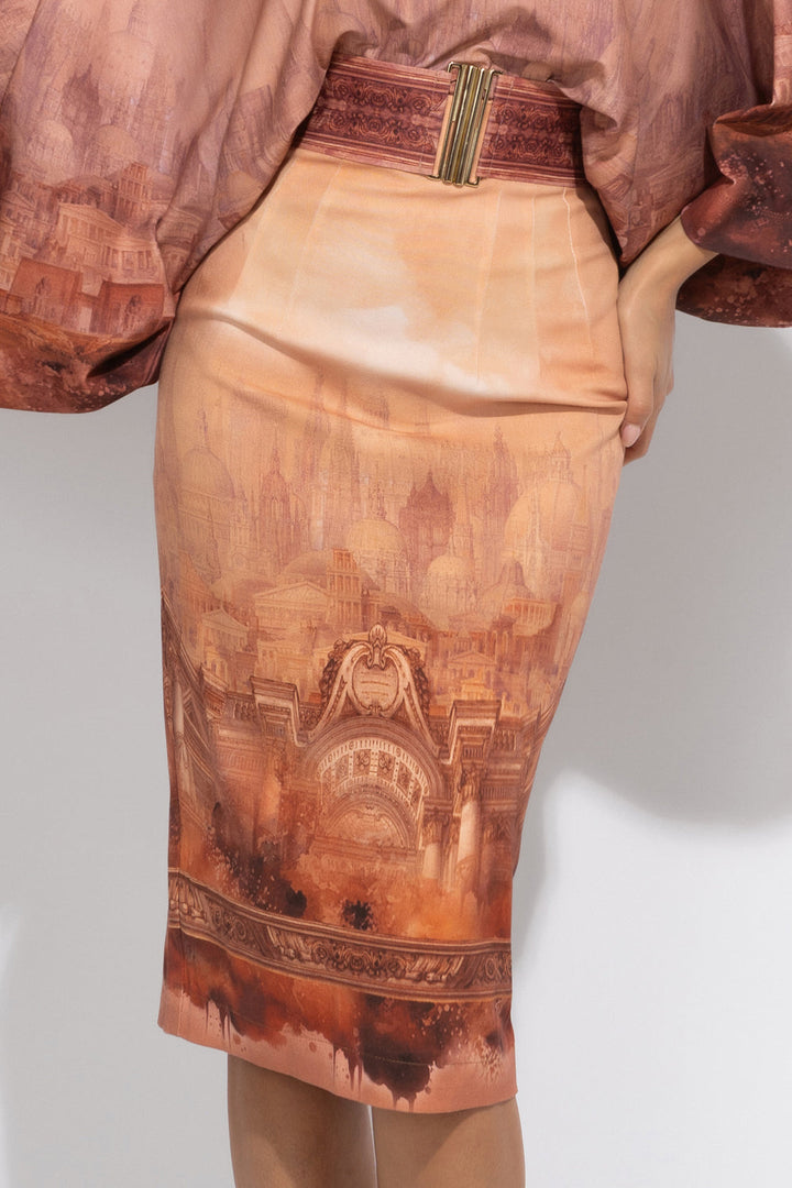 WIDE ELASTIC BELT WITH BUCKLE - ANCIENT TOWN JIORO ЕЛАСТИЧЕН ШИРОК КОЛАН С КАТАРАМА - ANCIENT TOWN JIORO