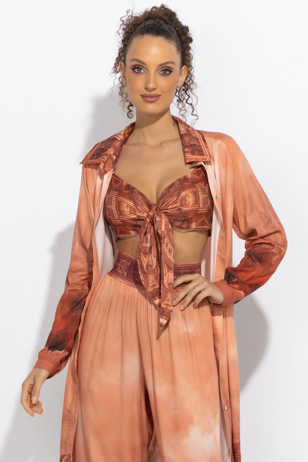 VISCOSE WRAP BUSTIER WITH FRONT TIES - ANCIENT TOWN JIORO БЮСТИЕ ОТ ВИСКОЗА С ВРЪЗКИ - ANCIENT TOWN JIORO