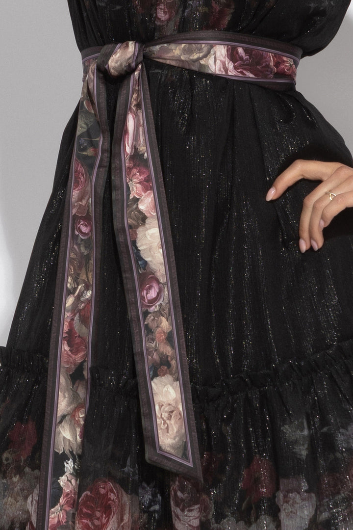 DRESS WITH PUFF SLEEVE - VINTAGE FLOWERS