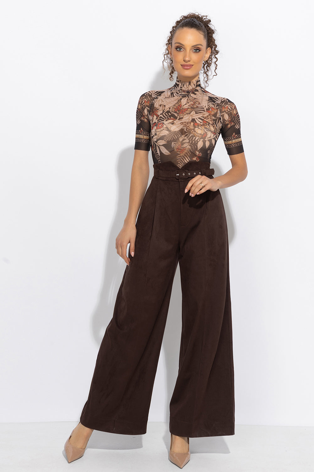 SHORT SLEEVE MESH BODYSUIT - MIDNIGHT BUTTERFLIES JIORO БОДИ С КЪС РЪКАВ ОТ МРЕЖА - MIDNIGHT BUTTERFLIES JIORO