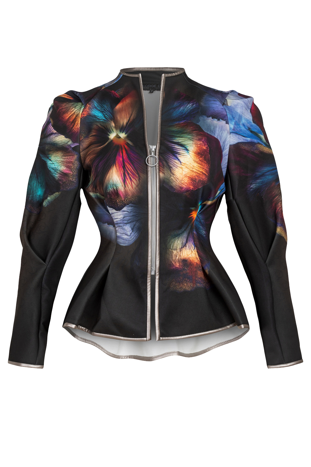 FITTED SCUBA NEOPREN BLAZER - VIOLET JIORO ВТАЛЕН БЛЕЙЗЕР ОТ СКУБА НЕОПРЕН С ЦИП - VIOLET JIORO