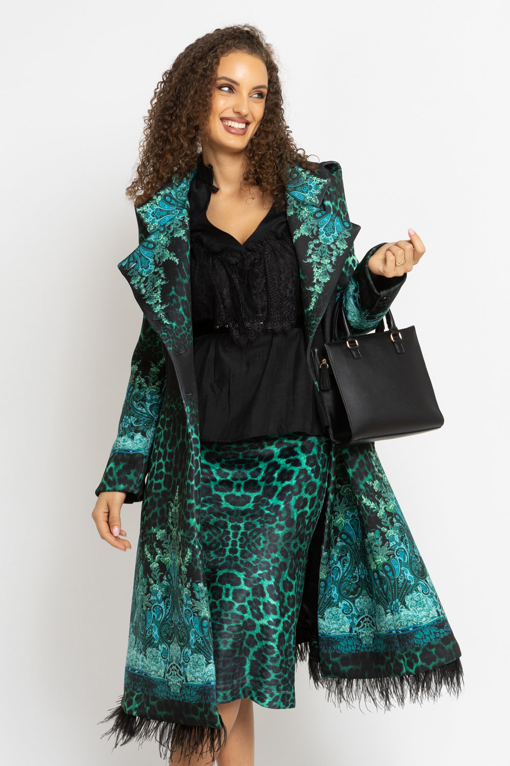 COAT - LEO NEON GREEN JIORO МАНТО - LEO NEON GREEN JIORO