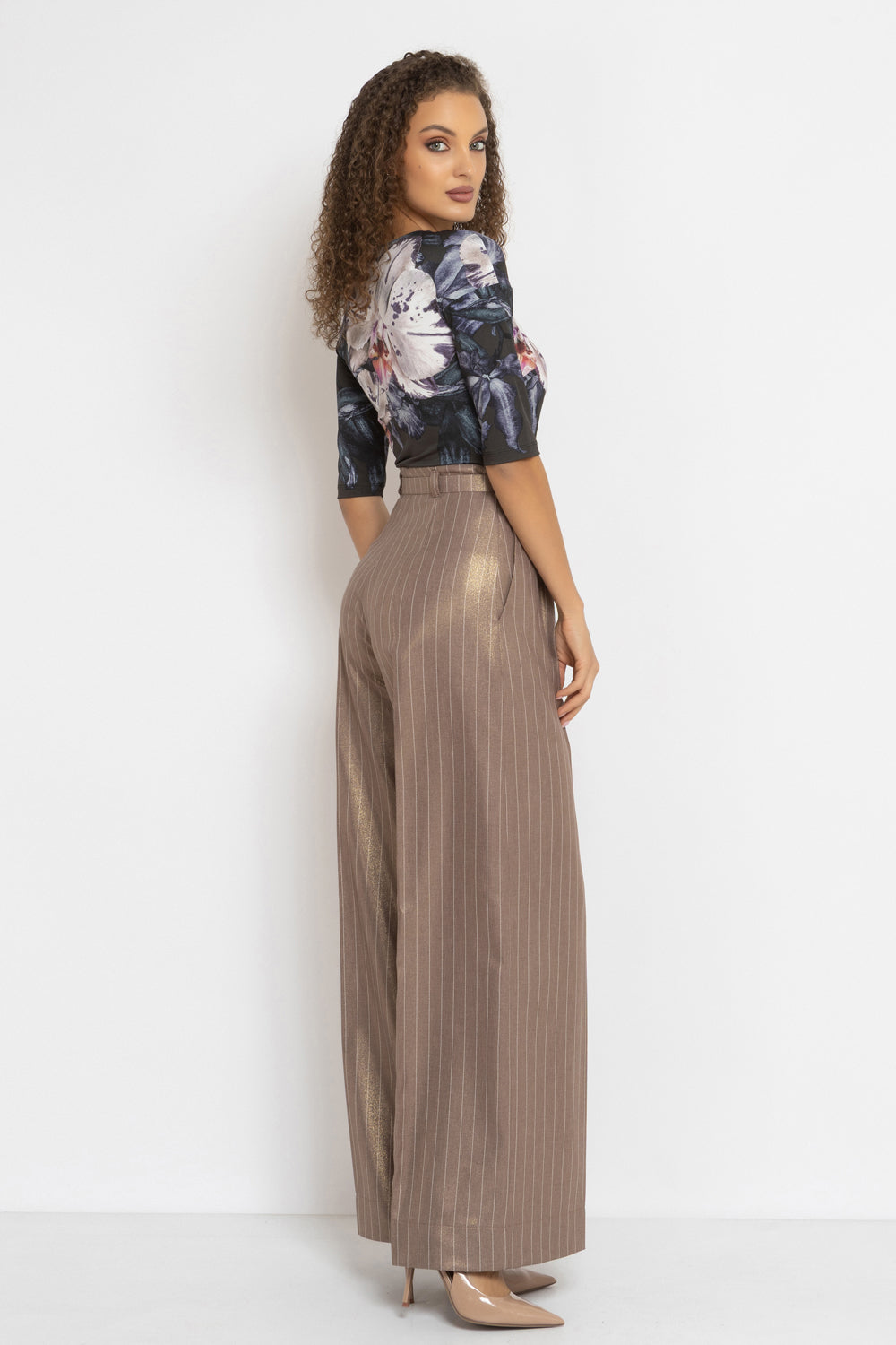 WRAPPED V-NECK BODYSUIT - ORCHID ICE JIORO БОДИ С V-ДЕКОЛТЕ - ORCHID ICE JIORO