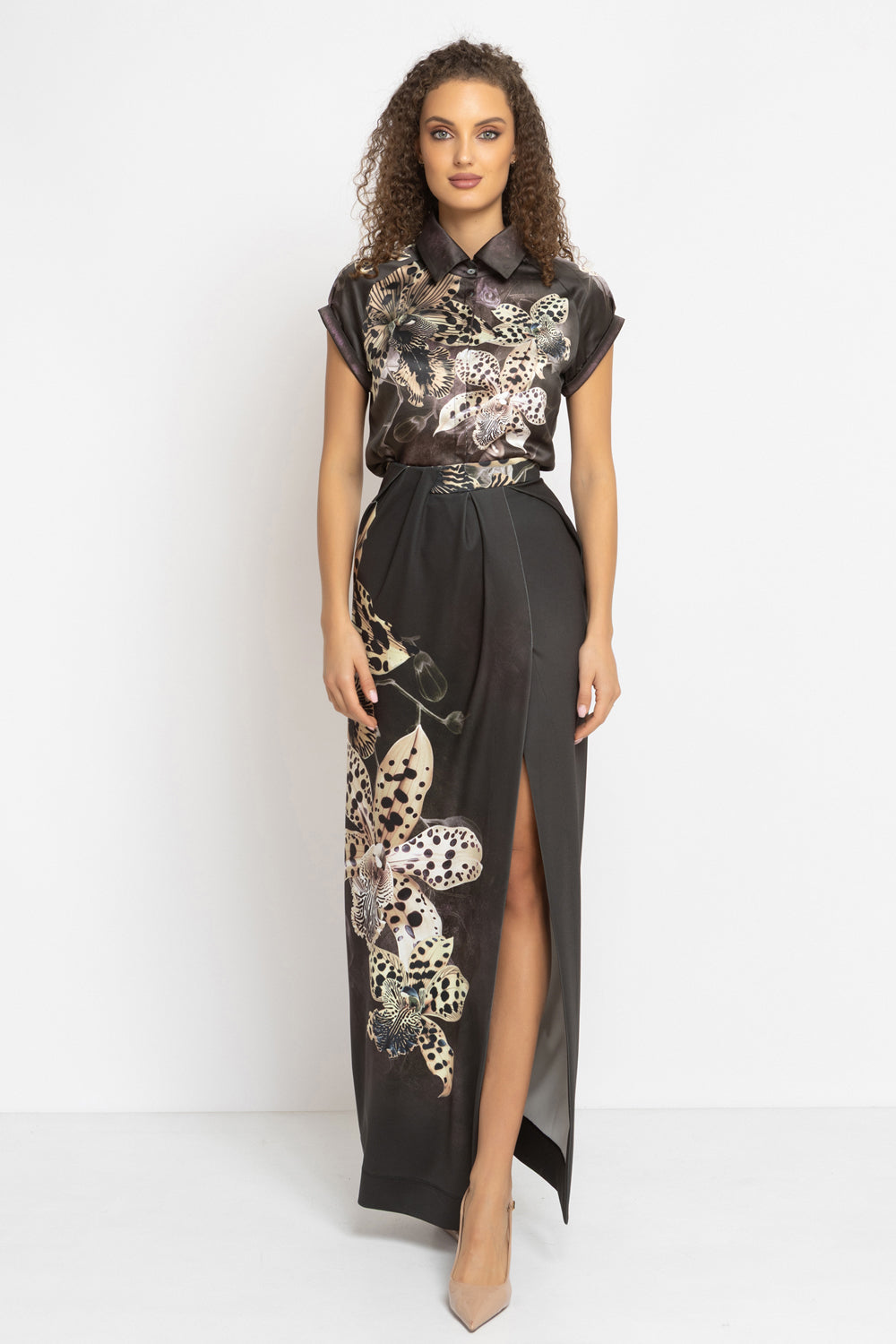 RAGLAN SLEEVE SHIRT - LEO ORCHID JIORO РИЗА С РЕГЛАН РЪКАВ - LEO ORCHID JIORO