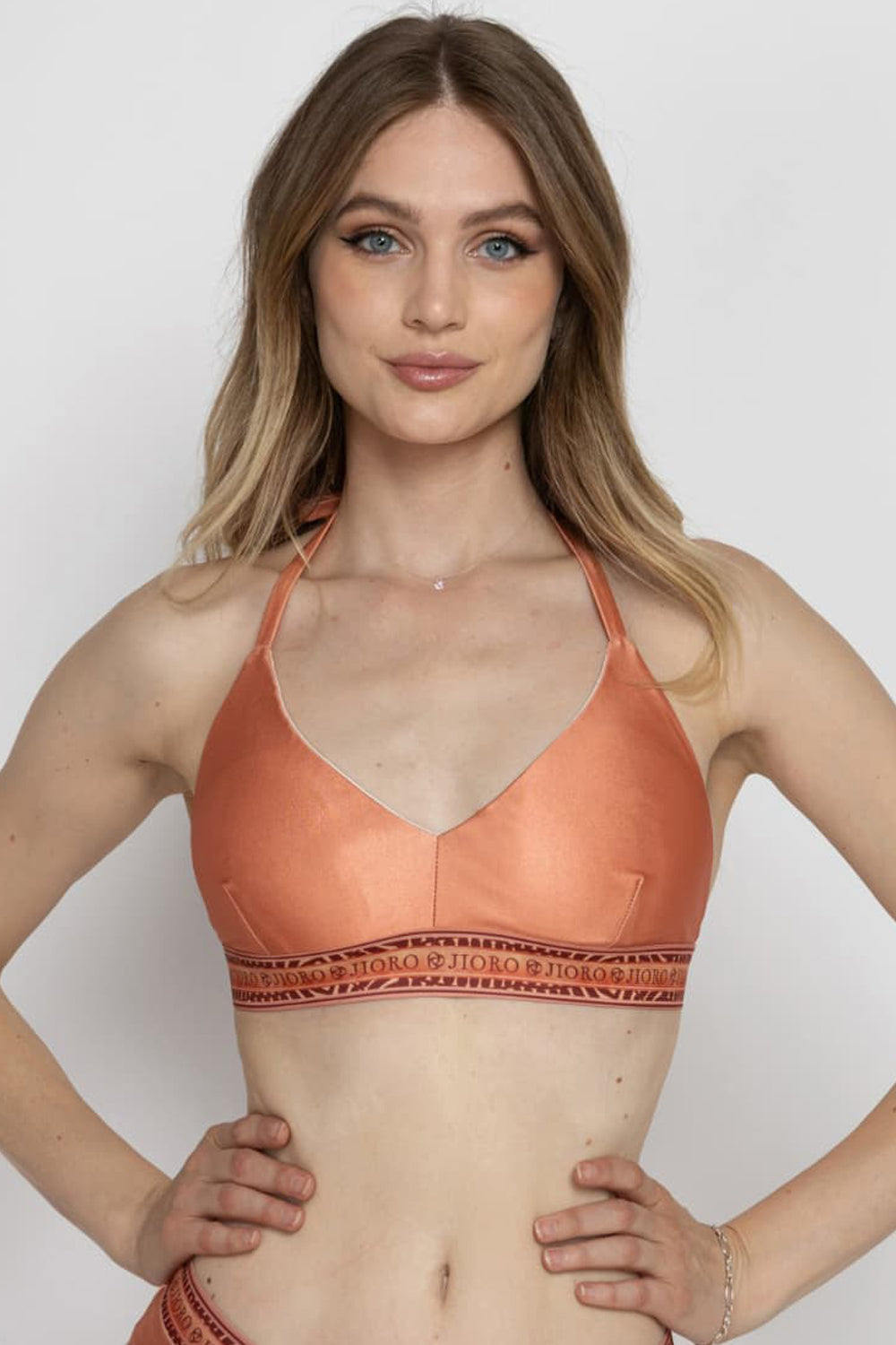 BUSTY SWIMSUIT TOP - PAPAYA BUTTERFLIES