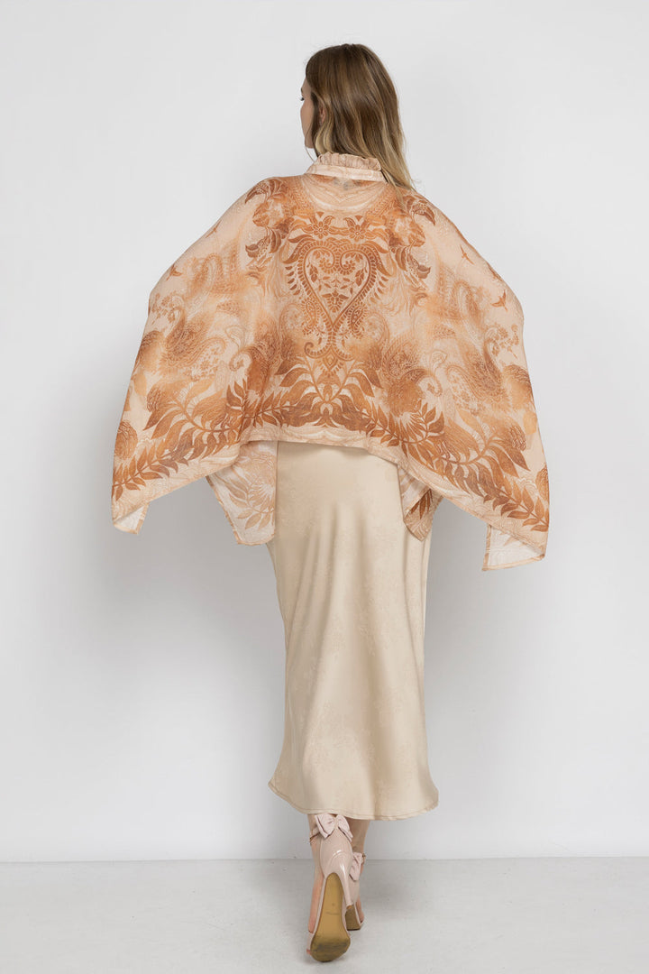 BEIGE SATIN SKIRT - ESSENTIALS