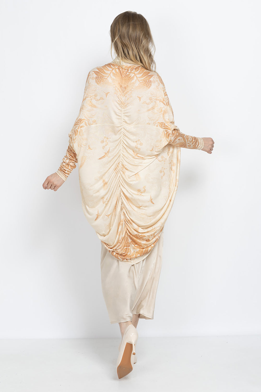 OVERSIZED MODAL CARDIGAN - SUNSET JIORO ОУВЪРСАЙЗ ЖИЛЕТКА ОТ МОДАЛ - SUNSET