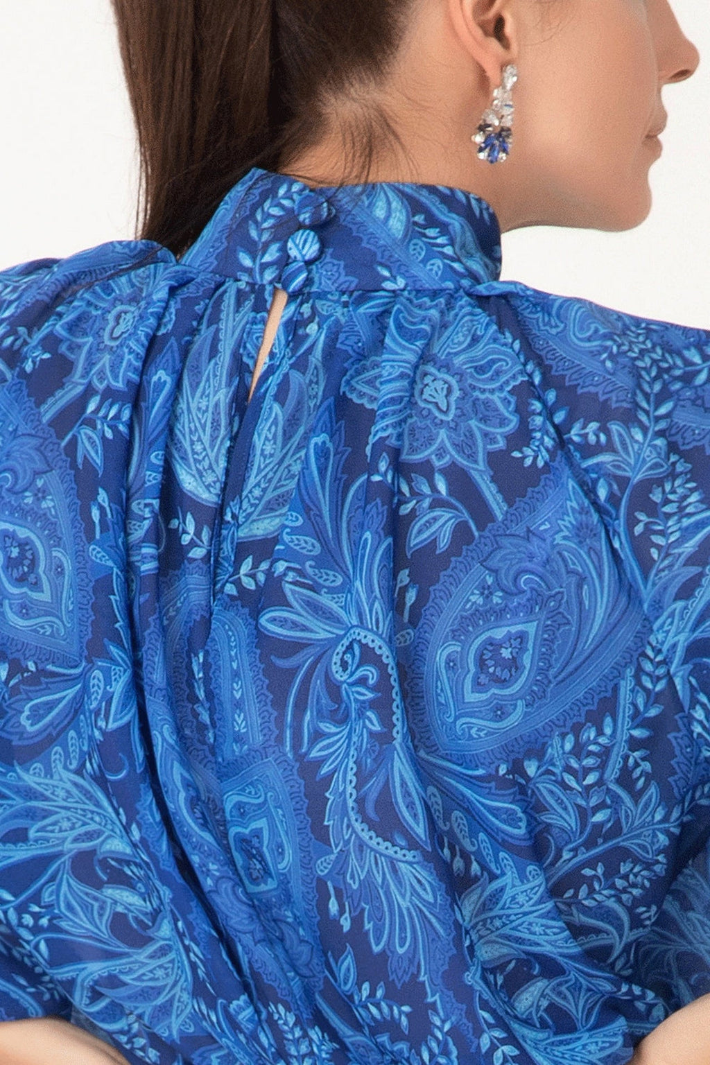 ELEGANT SHIRT - PAISLEY BLUE