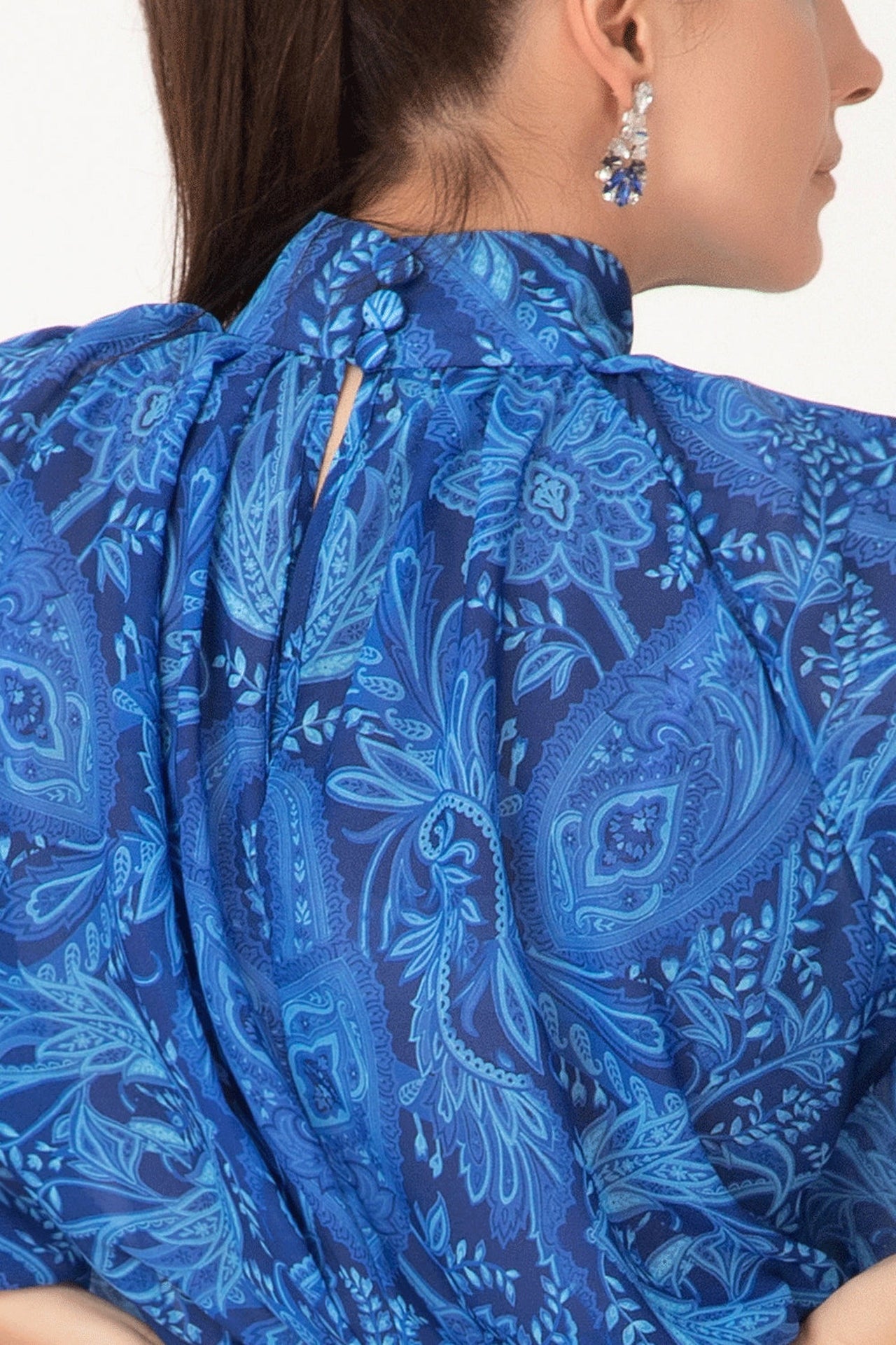 ELEGANT SHIRT - PAISLEY BLUE