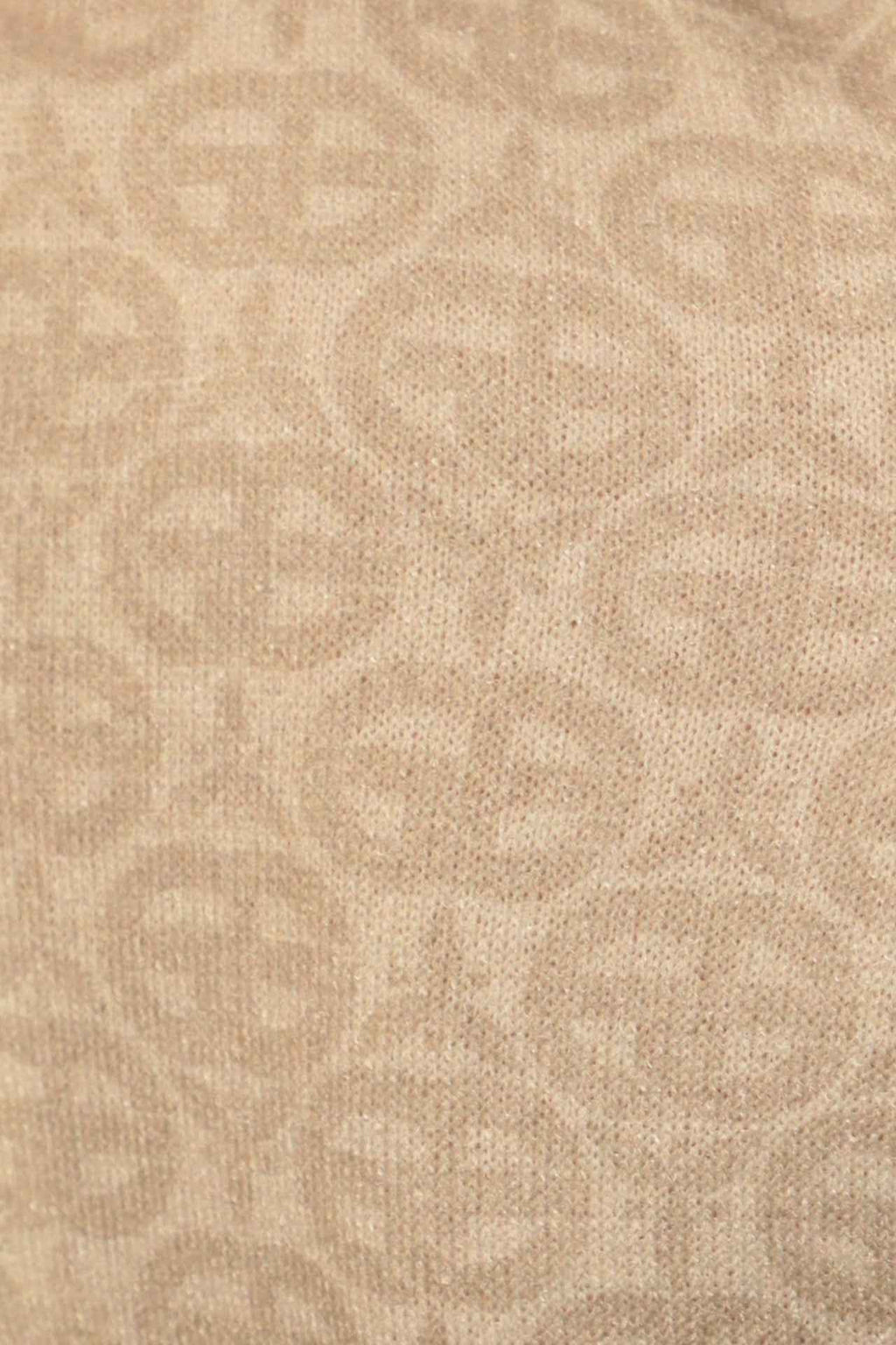 BLOUSE WITH GATHERED NECKLINE AND LOGO PRINT - IVORY LOGO COLLECTION