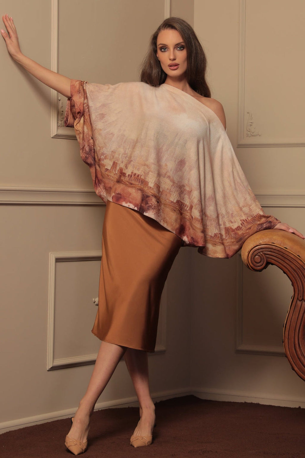 TUNIQUE AMPLE À MANCHES CHAUVE-SOURIS - ANCIENT TOWN