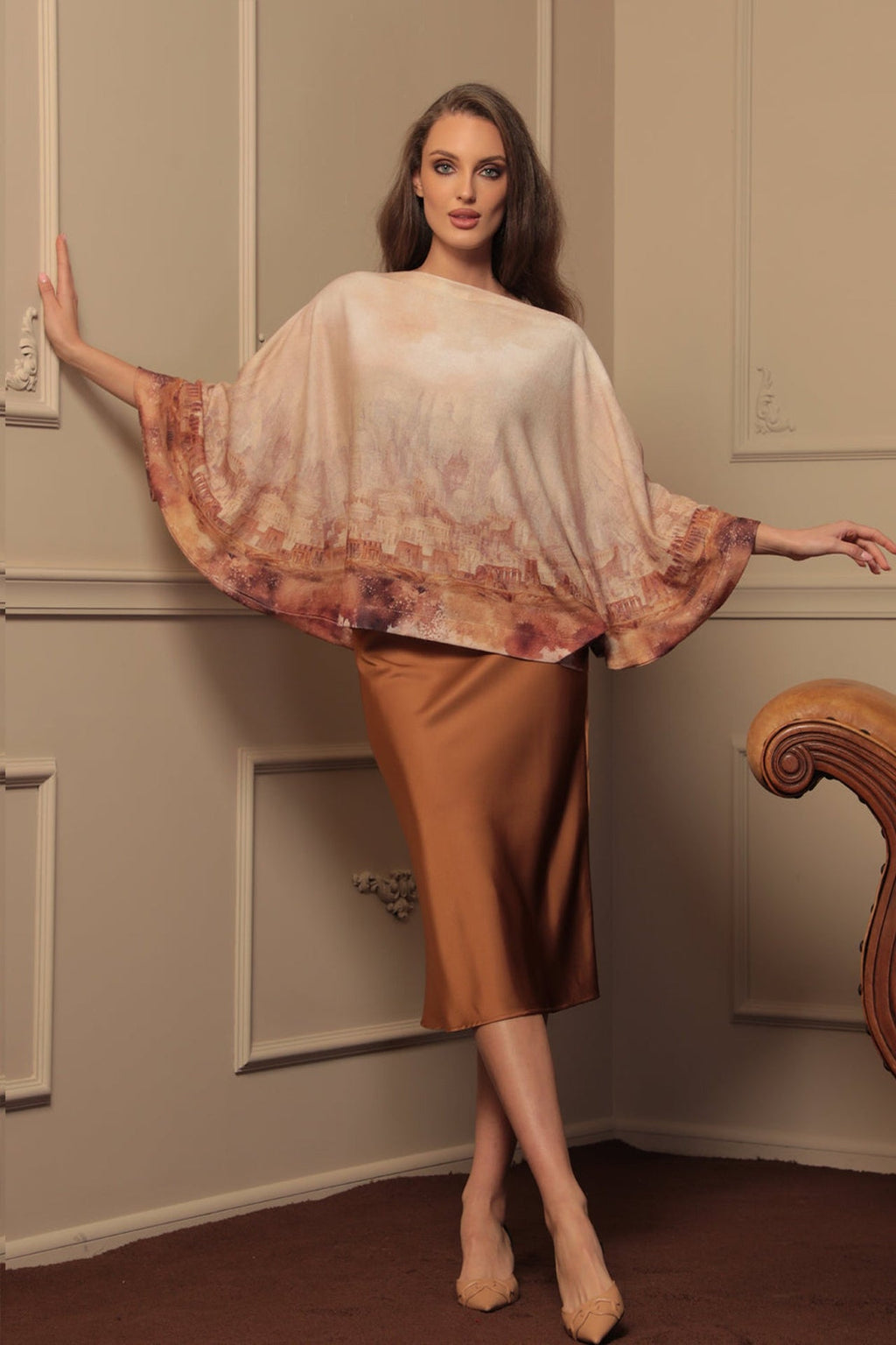 TUNIQUE AMPLE À MANCHES CHAUVE-SOURIS - ANCIENT TOWN