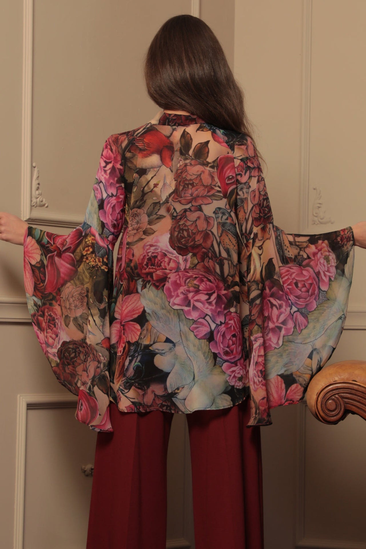 DESIGNER SHIRT WITH FLARED SLEEVES - TATTOO STAR JIORO ДИЗАЙНЕРСКА РИЗА С КЛОШ РЪКАВИ - TATTOO STAR JIORO