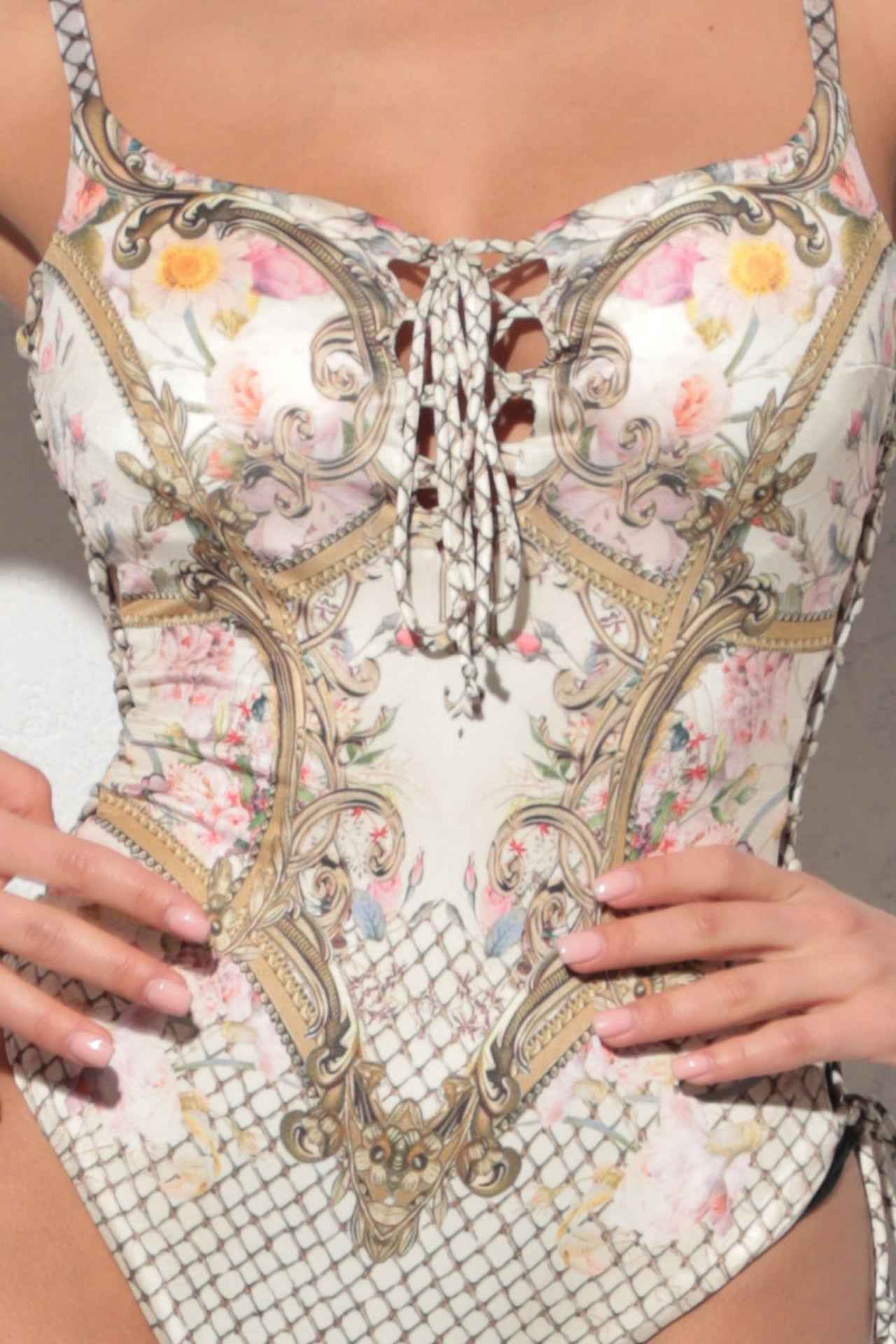 ONE-PIECE SWIMSUIT - BAROQUE FLOWERS