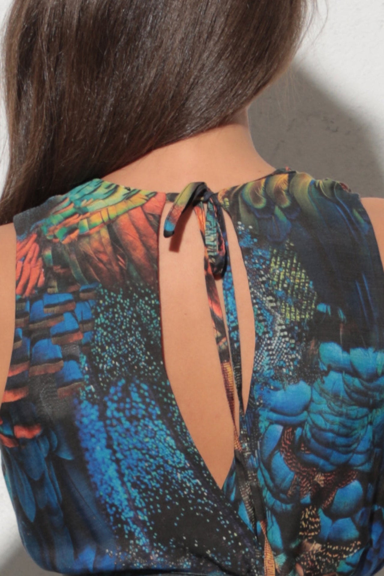 LOOSE VISCOSE AND SILK DRESS - AMAZONIA JIORO СВОБОДНА РОКЛЯ ОТ ВИСКОЗА С КОПРИНА - AMAZONIA JIORO