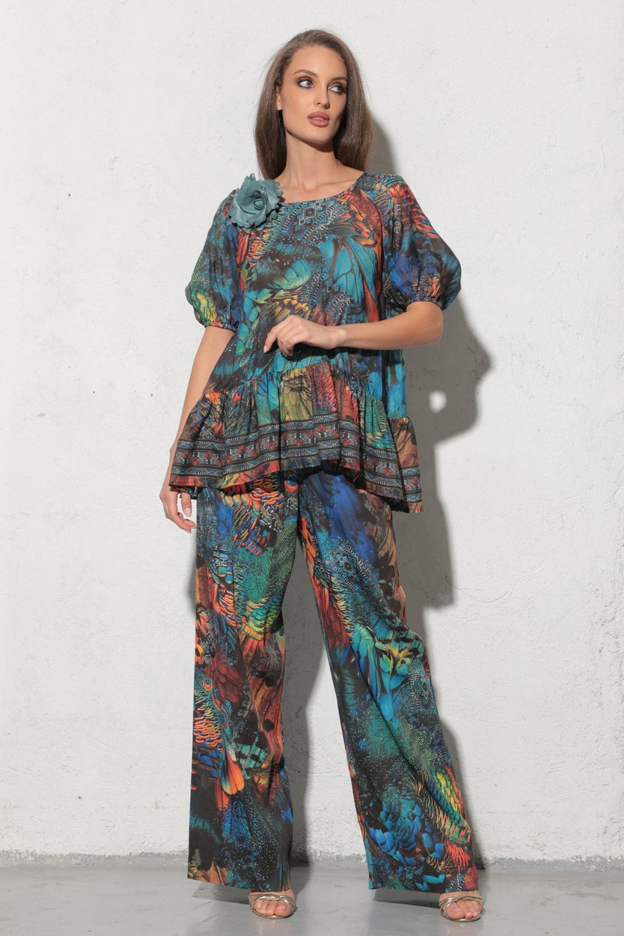 LOOSE VISCOSE PANTS - AMAZONIA