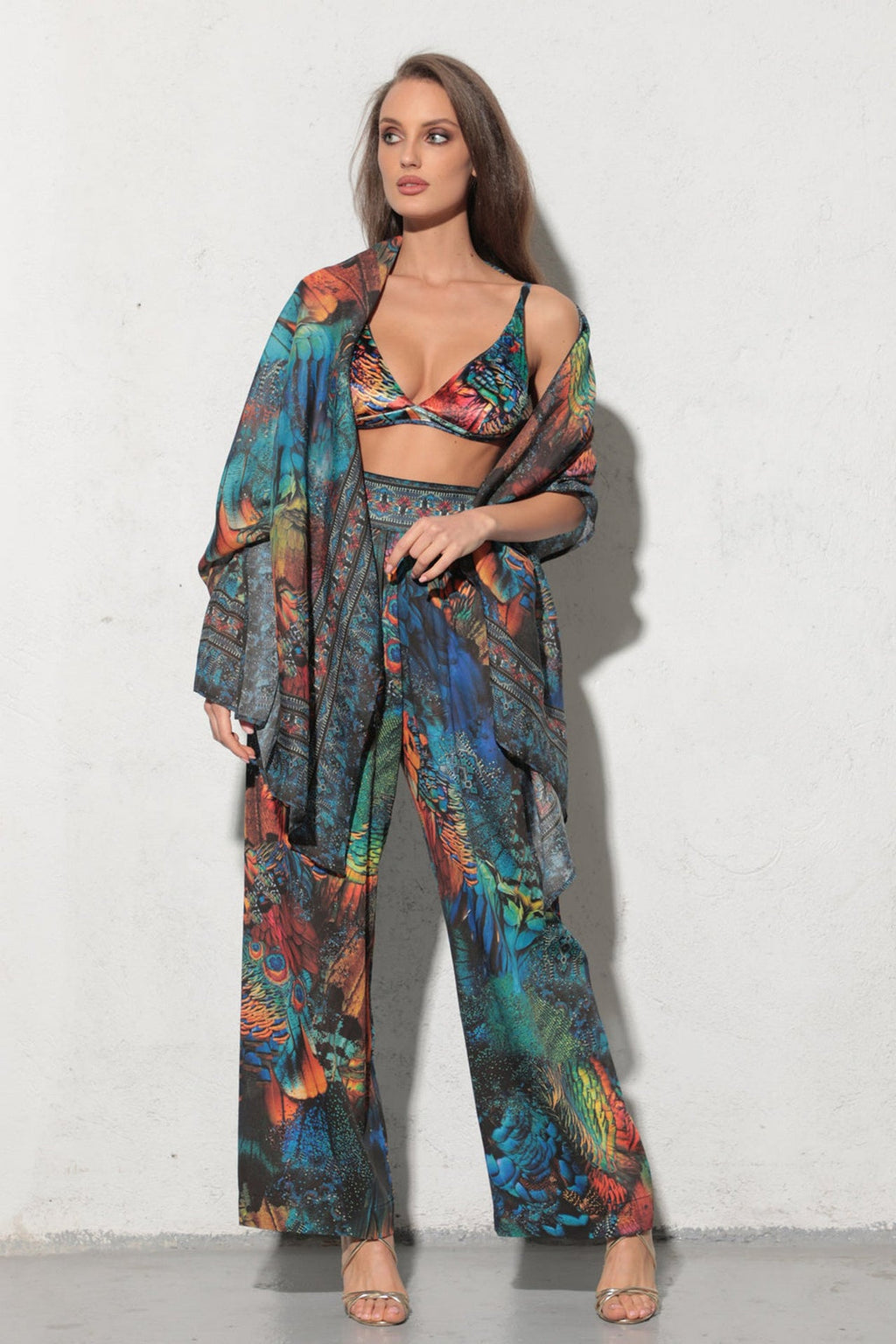 LOOSE VISCOSE PANTS - AMAZONIA JIORO СВОБОДЕН ПАНТАЛОН ОТ ВИСКОЗА - AMAZONIA JIORO