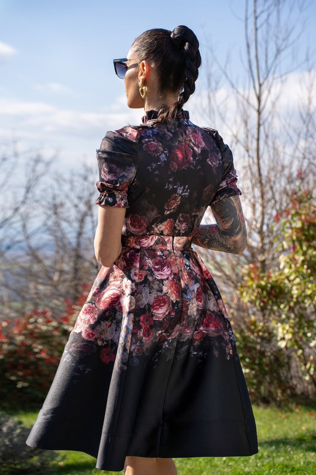 CUT SKIRT - VINTAGE FLOWERS JIORO РАЗКРОЕНА ПОЛА - VINTAGE FLOWERS JIORO