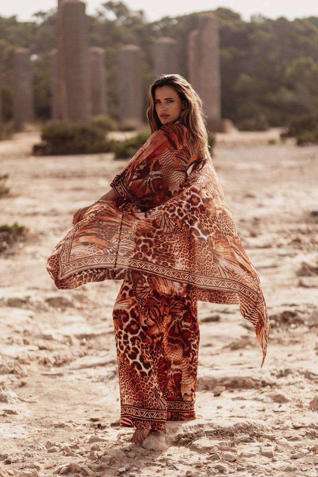 TWILL VISCOSE LOOSE FIT PANTS WITH POCKETS - LEO SAND JIORO СВОБОДЕН ПАНТАЛОН С ДЖОБОВЕ ОТ ВИСКОЗА ТВИЛ - LEO SAND JIORO