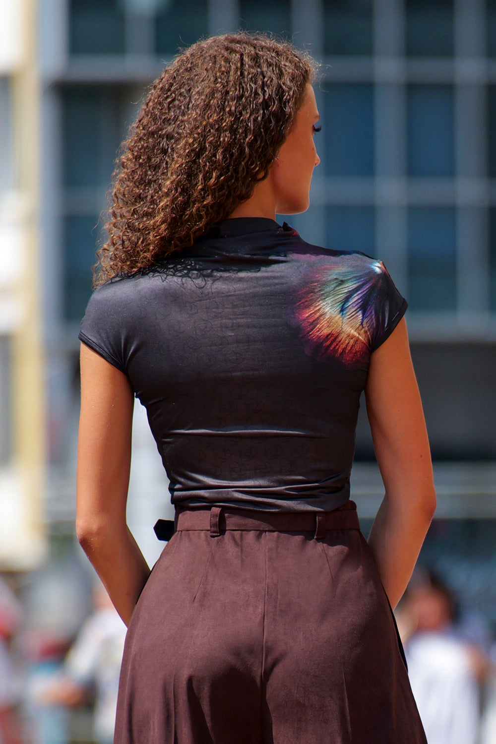 BASIC KNIT BLOUSE - VIOLET JIORO БЕЙСИК ТОП - VIOLET JIORO