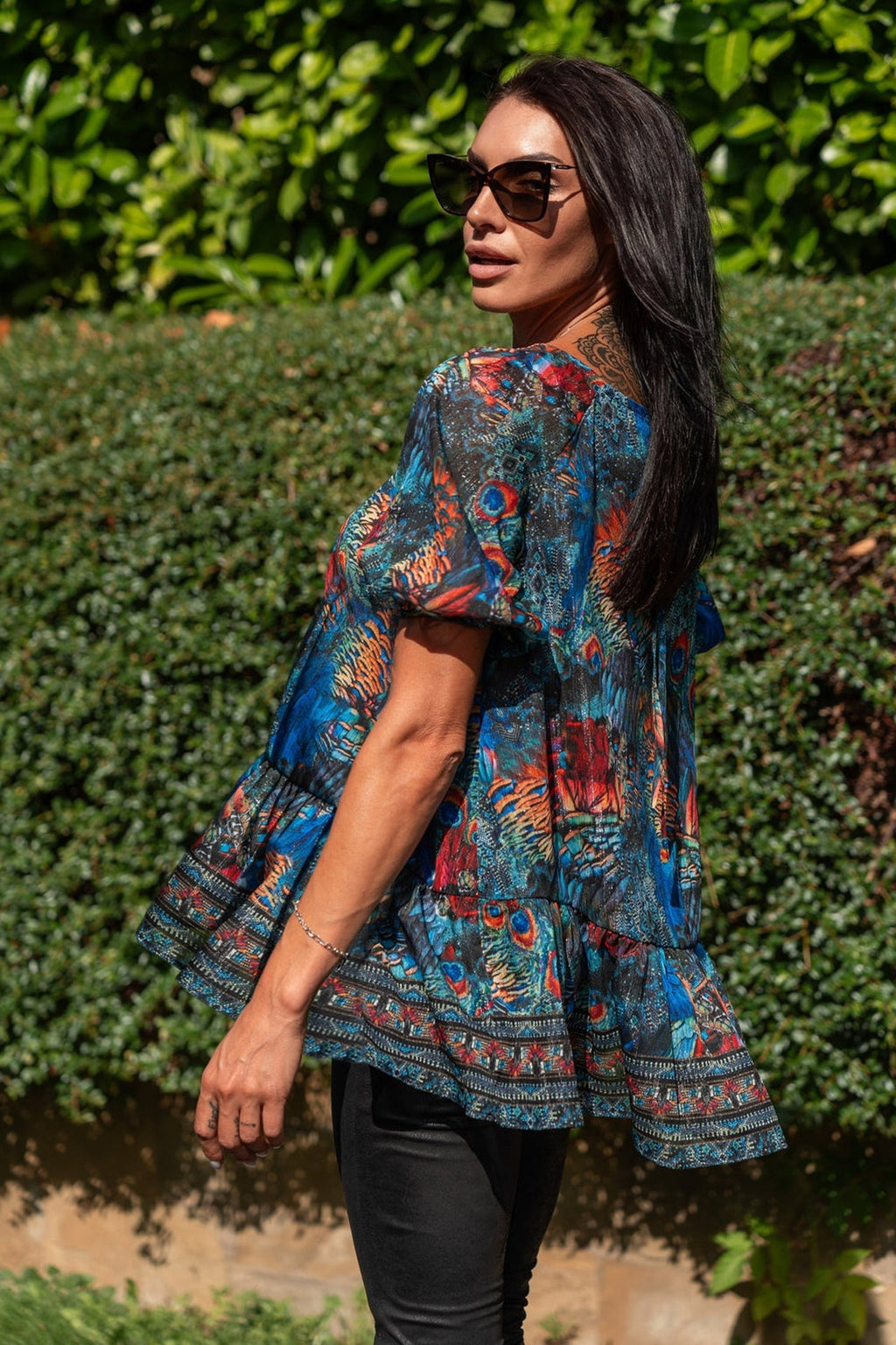 LOOSE CHIFFON SHIRT - AMAZONIA