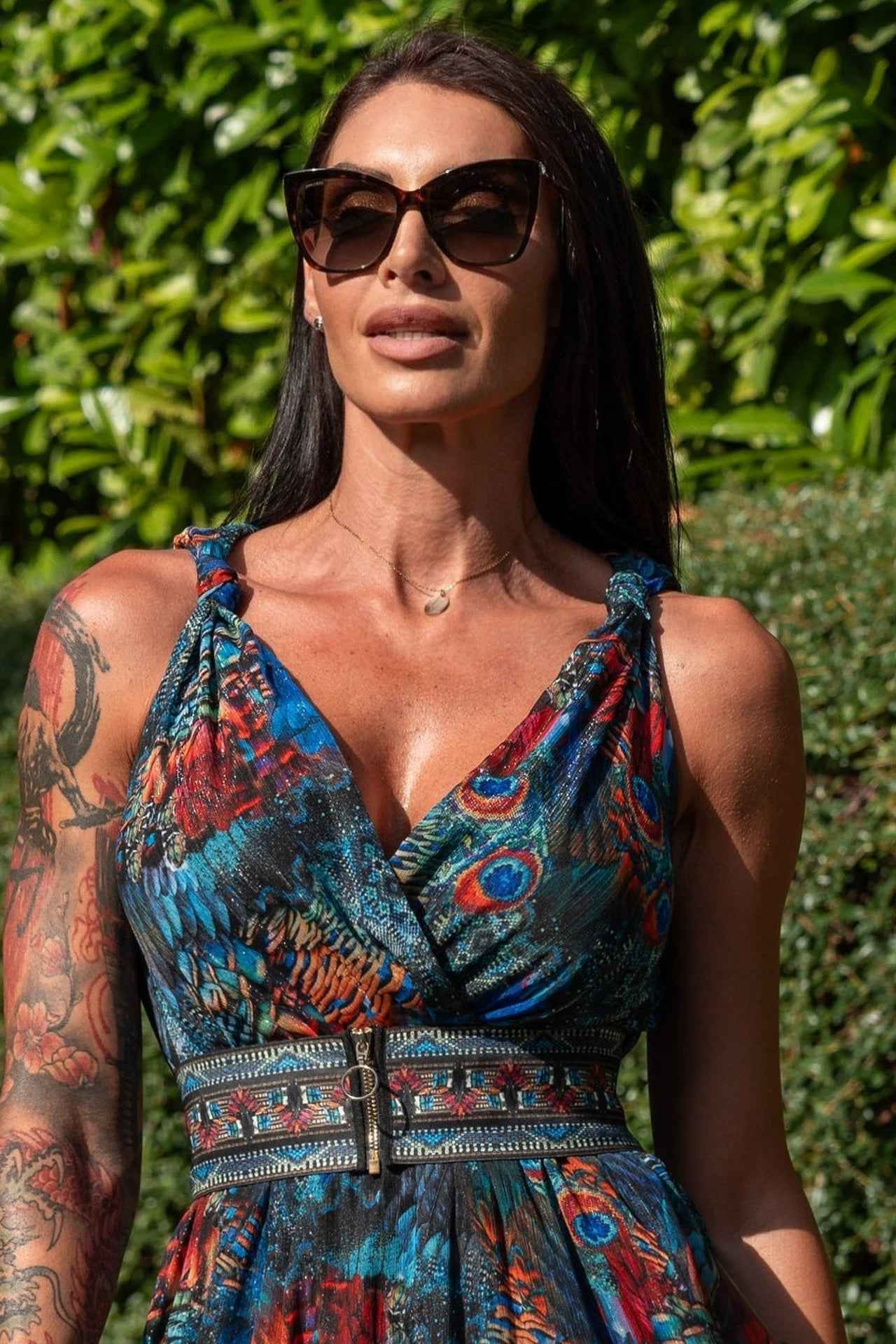 ELASTIC WIDE BELT WITH ZIPPER - AMAZONIA