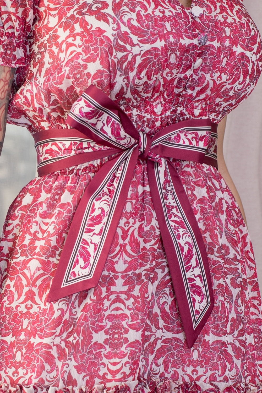 TAILORED DRESS - ASIA BORDEAUX - Fashion Roots