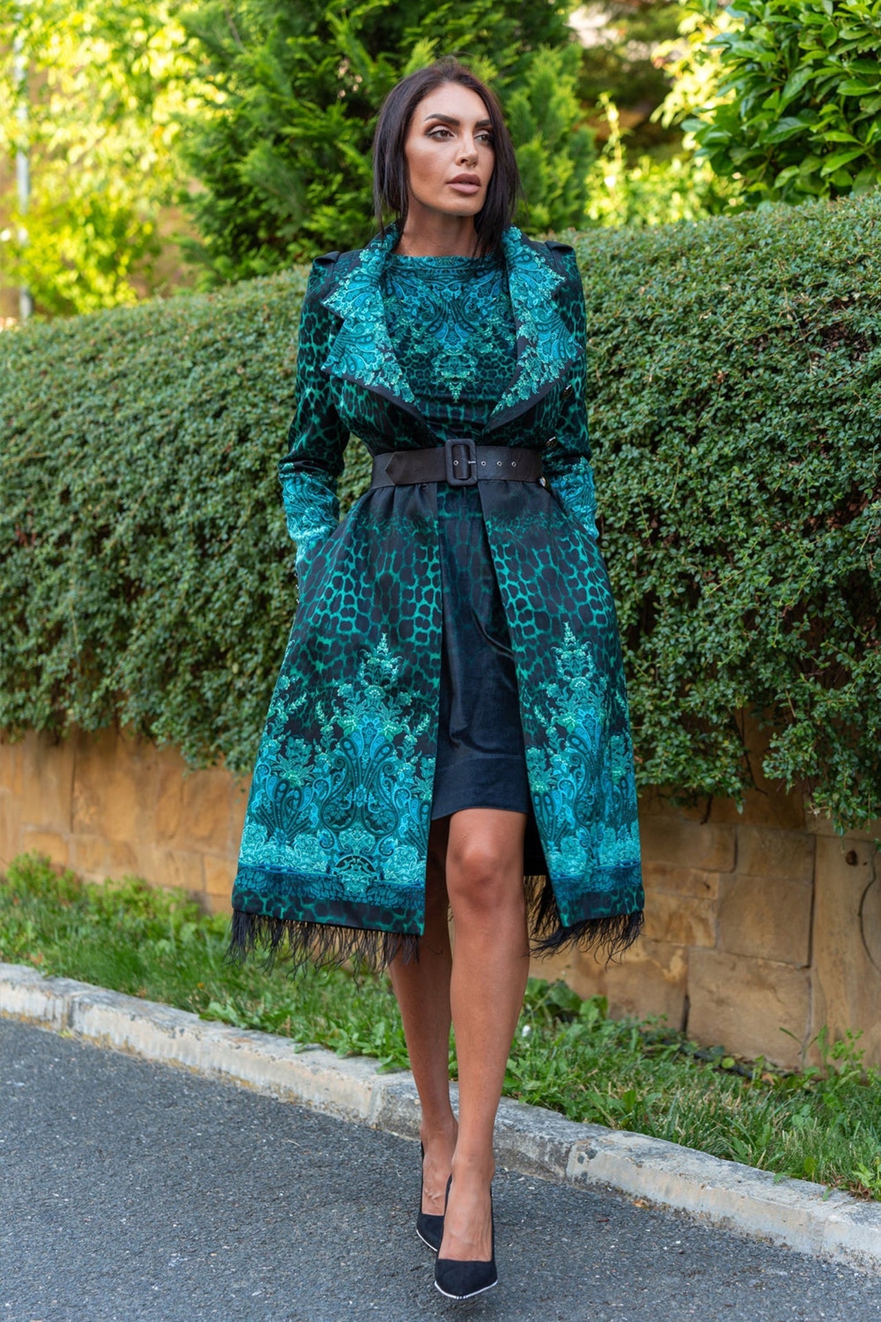 COAT - LEO NEON GREEN - Fashion Roots