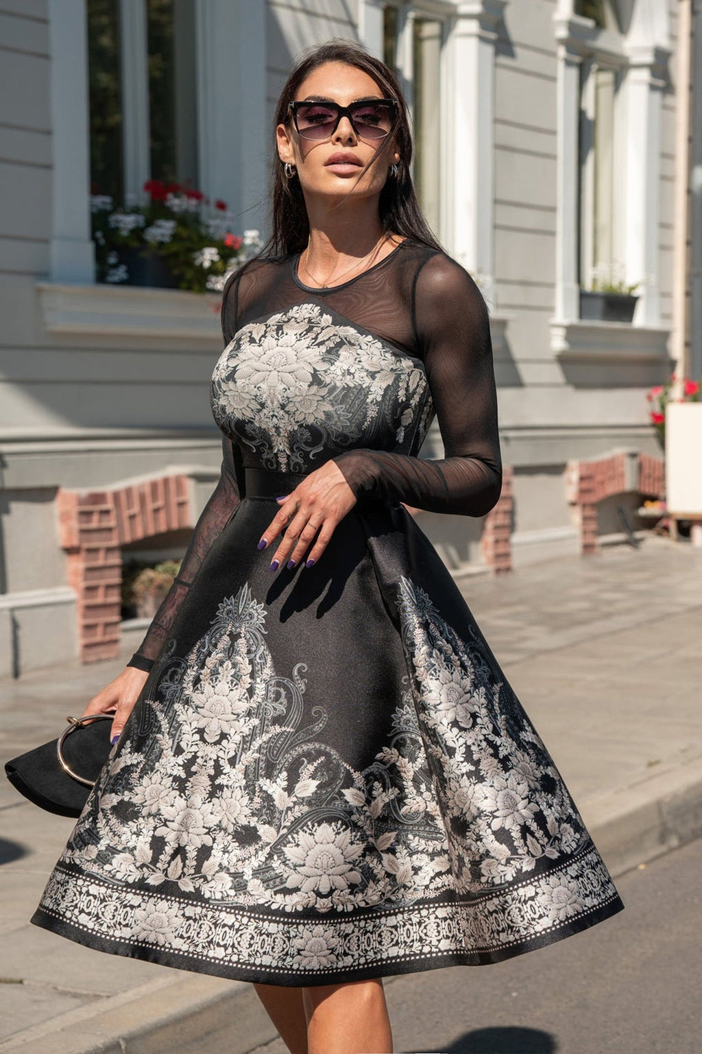 FLARED SKIRT - FROZEN LOTUS JIORO РАЗКРОЕНА ПОЛА - FROZEN LOTUS JIORO