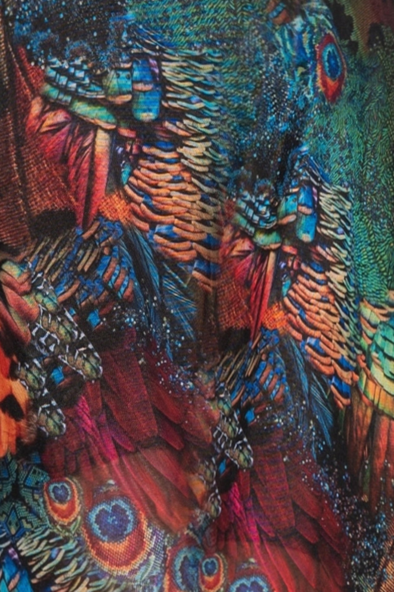 LONG FINE NET DRESS - AMAZONIA JIORO ДЪЛГА РОКЛЯ ОТ ФИНА МРЕЖА - AMAZONIA JIORO