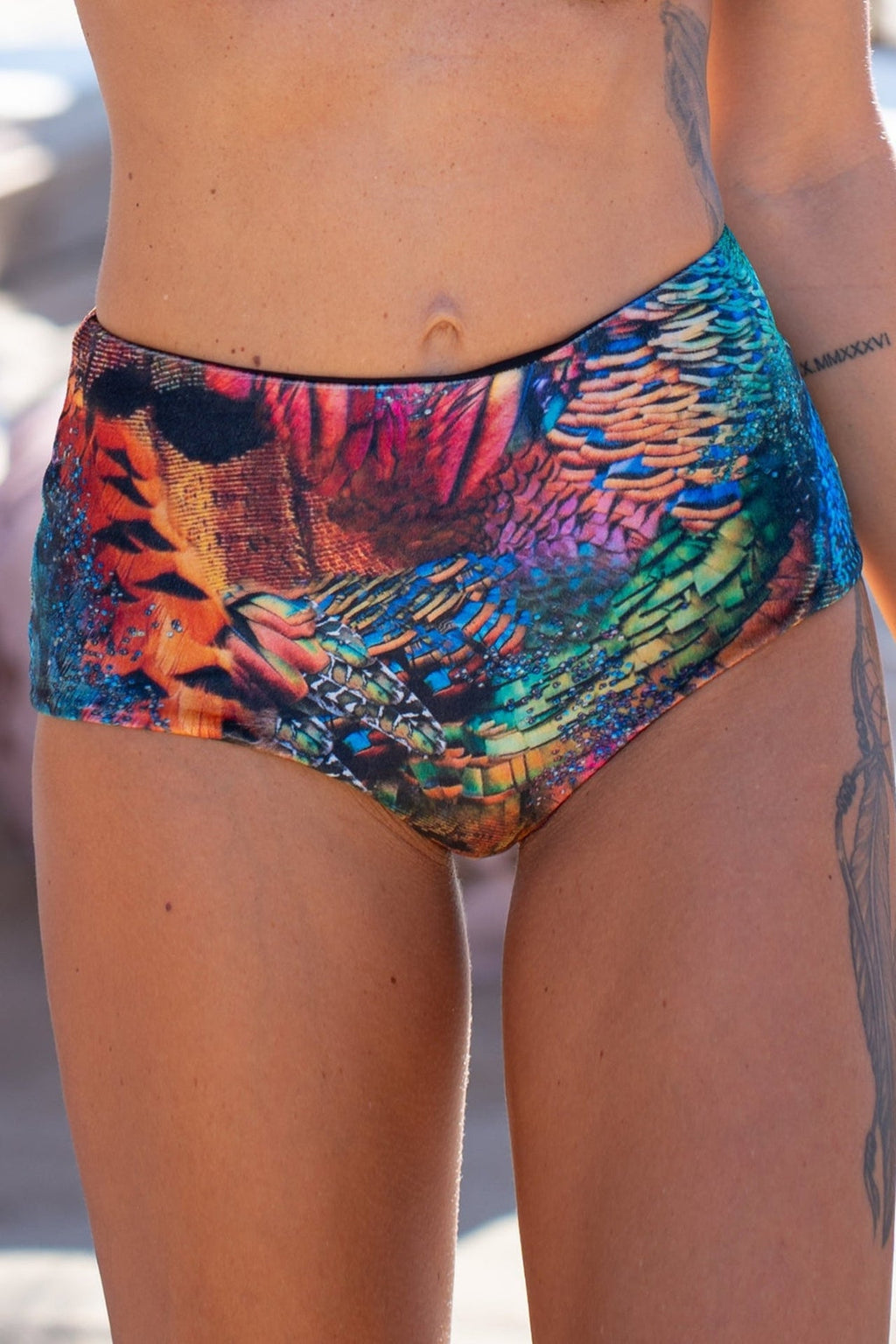 HIGH-WAIST VELVET BIKINI BOTTOM - AMAZONIA JIORO ДОЛНИЩЕ С ВИСОКА ТАЛИЯ ОТ КАДИФЕ - AMAZONIA JIORO