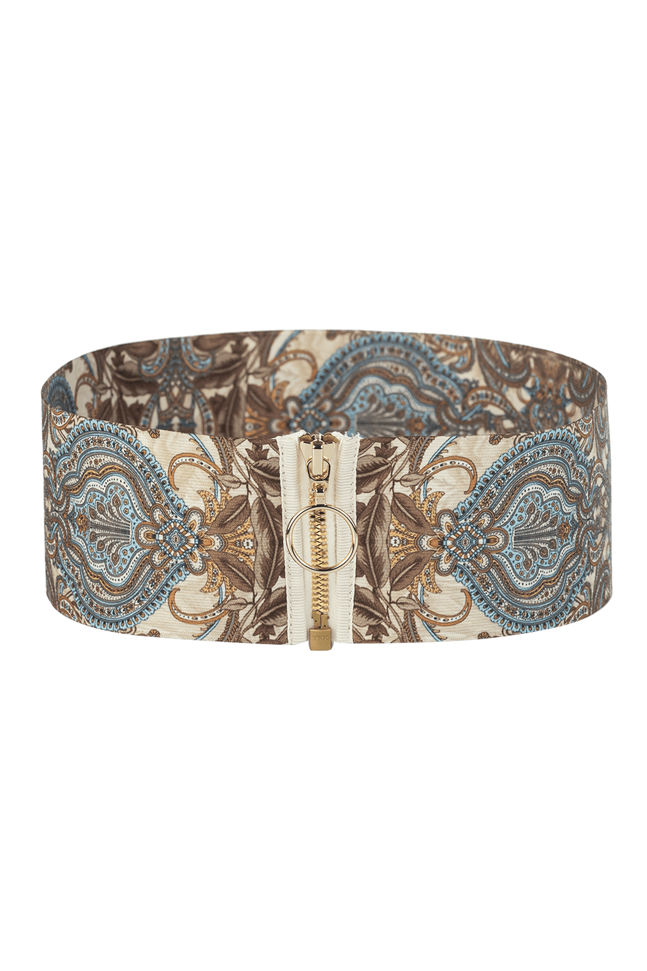 CEINTURE ÉLASTIQUE LARGE AVEC FERMETURE ÉCLAIR - PAISLEY SKY