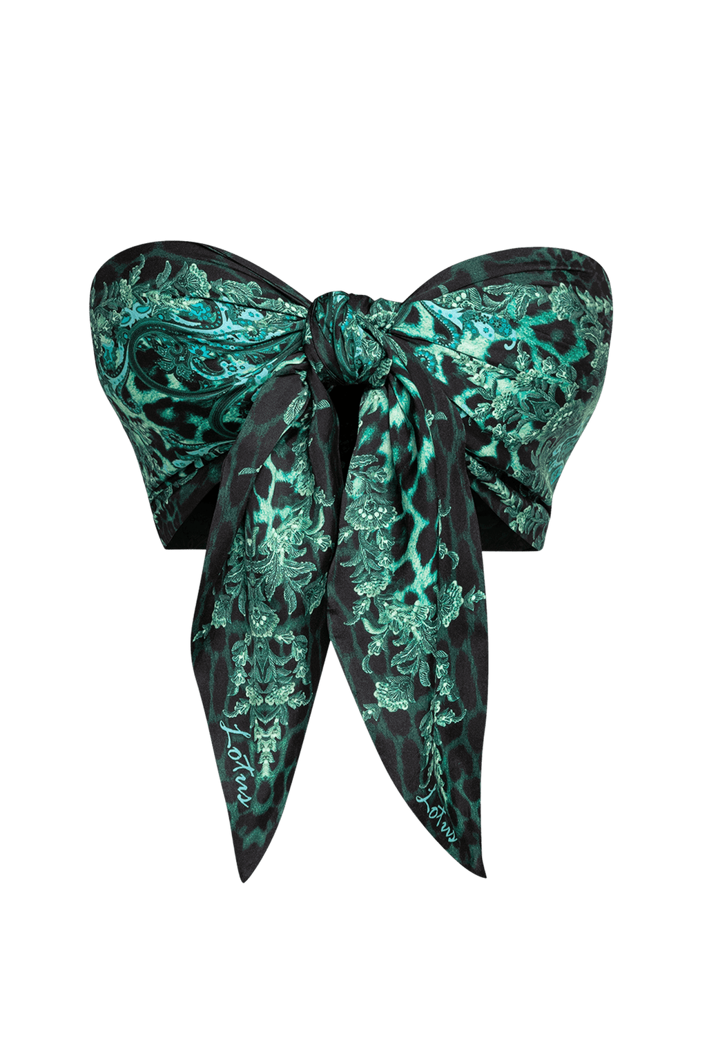 VISCOSE LOOSE TROUSERS - LEO NEON GREEN - Fashion Roots