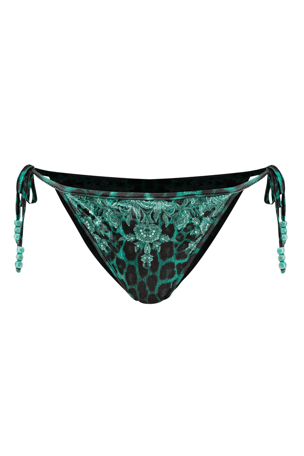 VELVET SWIM BOTTOM - LEO NEON GREEN JIORO ДОЛНИЩЕ ТИП БИКИНИ ОТ КАДИФЕ - LEO NEON GREEN JIORO