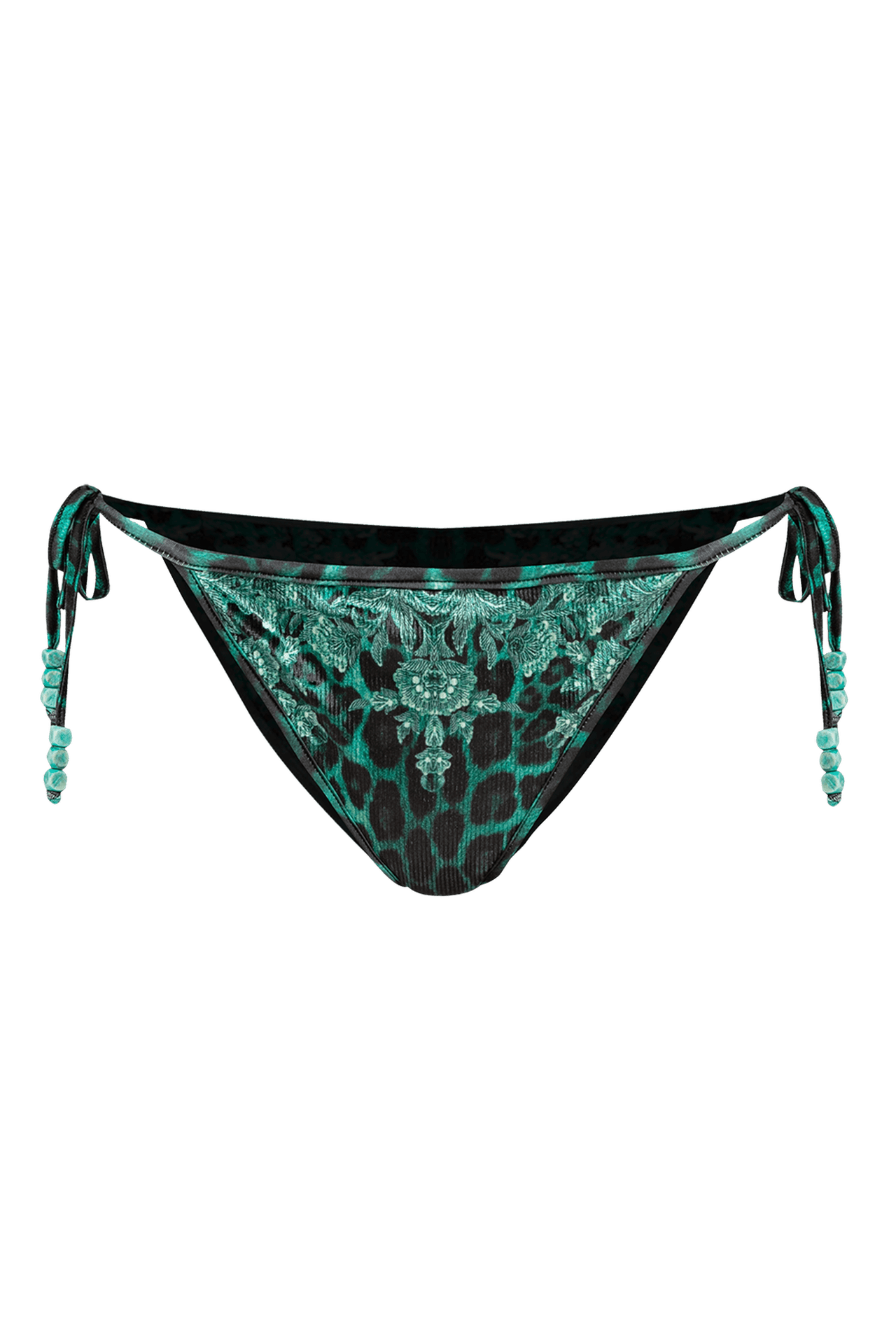 VELVET SWIM BOTTOM - LEO NEON GREEN JIORO ДОЛНИЩЕ ТИП БИКИНИ ОТ КАДИФЕ - LEO NEON GREEN JIORO