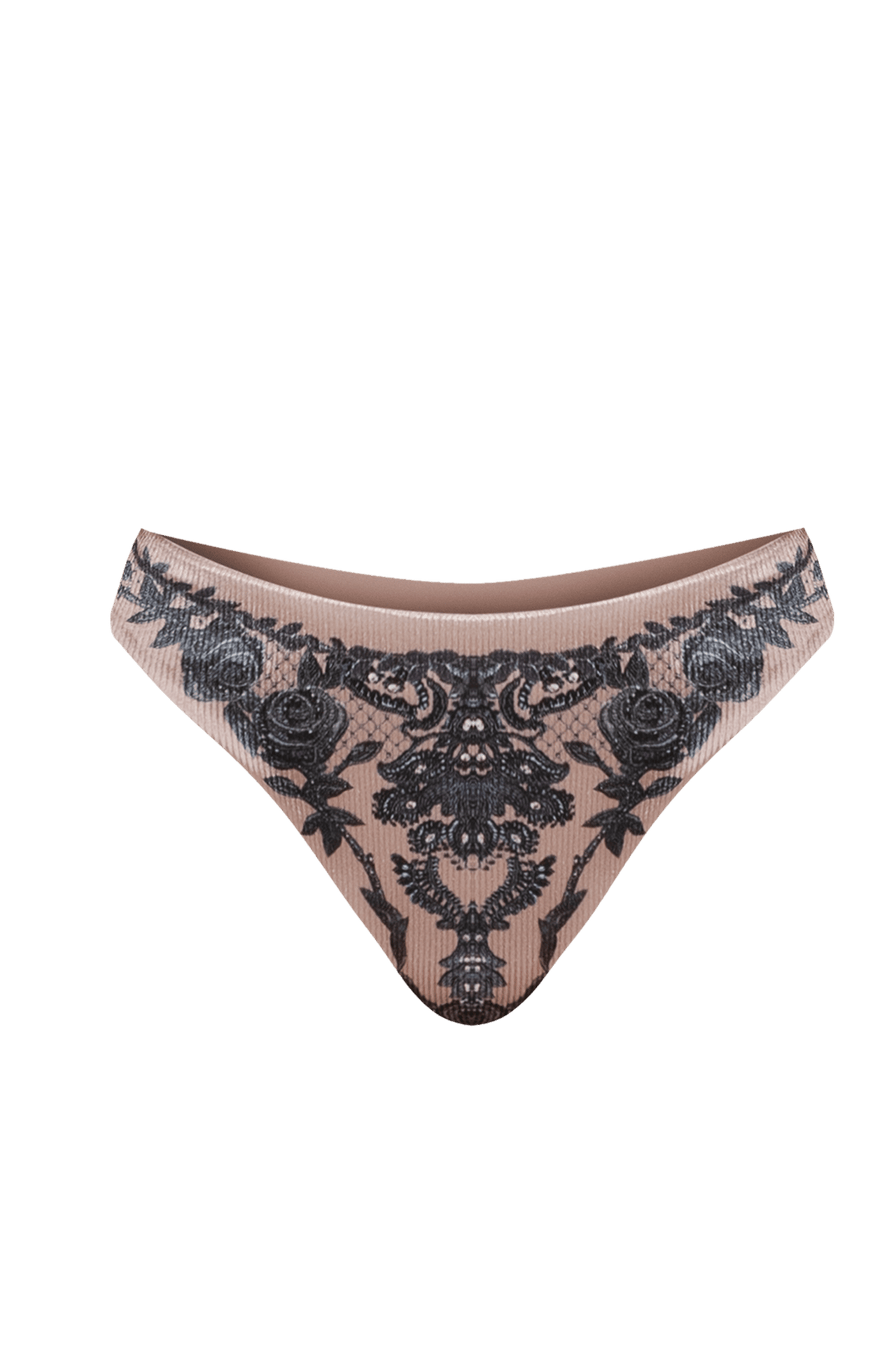 RIBBED VELVET BIKINI SWIMWEAR - GRAFFITI POWDER JIORO ДОЛНИЩЕ ОТ КАДИФЕ РИПС ТИП БИКИНИ - GRAFFITI POWDER JIORO